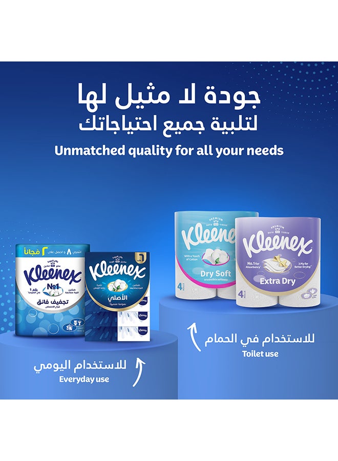 Kleenex - 2 Ply Multi Purpose Kitchen Tissue Paper Towel 36 Rolls White 40 Sheets - Image 1