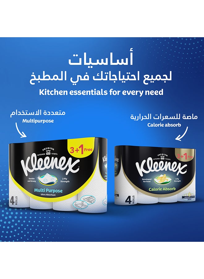 Kleenex - 2 Ply Multi Purpose Kitchen Tissue Paper Towel 36 Rolls White 40 Sheets - Image 1