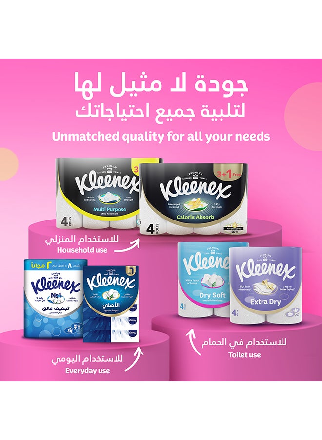 Kleenex - Paper Roll Towel, Value Pack, 250m × 2 Rolls White - Image 1