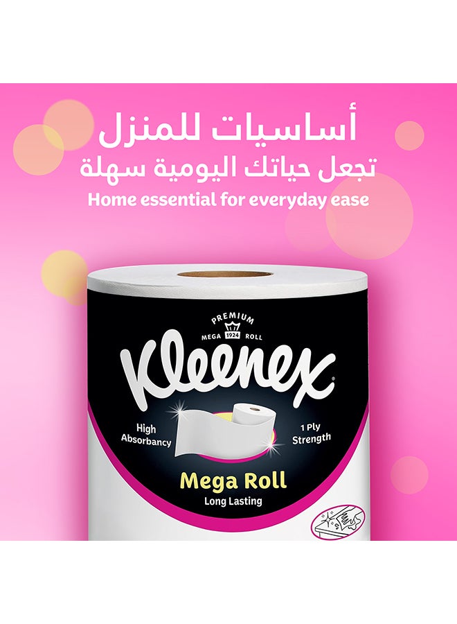 عبوة من 6 بكرات مناديل ماكسي للاستعمال المنزلي بطول 350 متر من فيفا ماكسي أبيض 350.0متر - Image 2