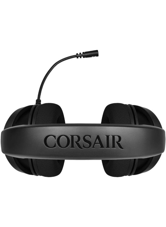 CORSAIR - Corsair HS35 - Stereo Gaming Headset - Memory Foam Earcups - Works with PC, Mac, Xbox Series X/ S, Xbox One, PS5, PS4, Nintendo Switch, iOS and Android - Carbon Black - Image 1