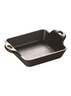 LODGE Heat-Treated Square Shape Frying Pan Black 16.51x4.29x12.22cm  - Image 1
