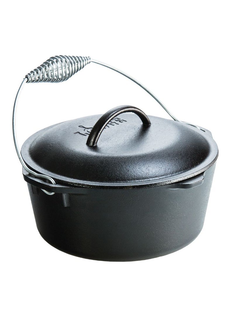 LODGE 5 Quart Cast Iron Dutch Oven Black 5 Quart 