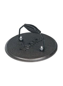 LODGE Round Cast Iron Grill Press Black 19.05x8.74x19.05cm 