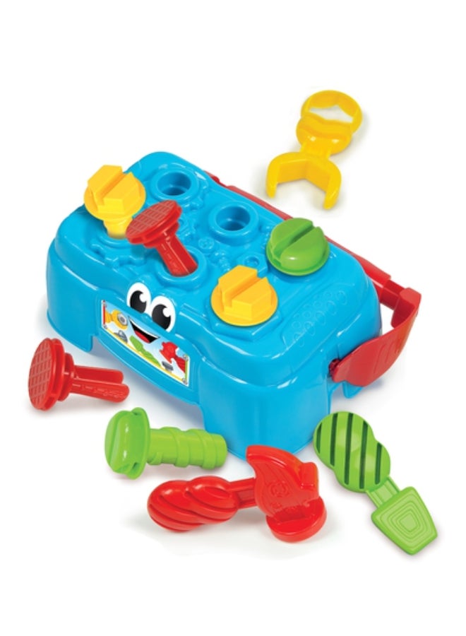 Clementoni 10-Piece Work Bench Shape Sorter Toy Set 130702  - Image 4