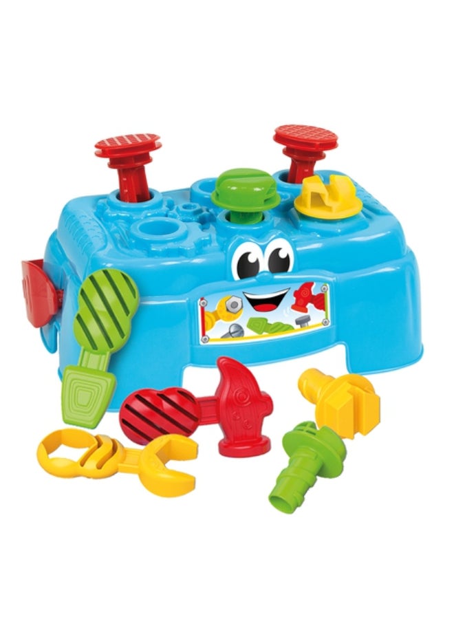 Clementoni 10-Piece Work Bench Shape Sorter Toy Set 130702  - Image 3