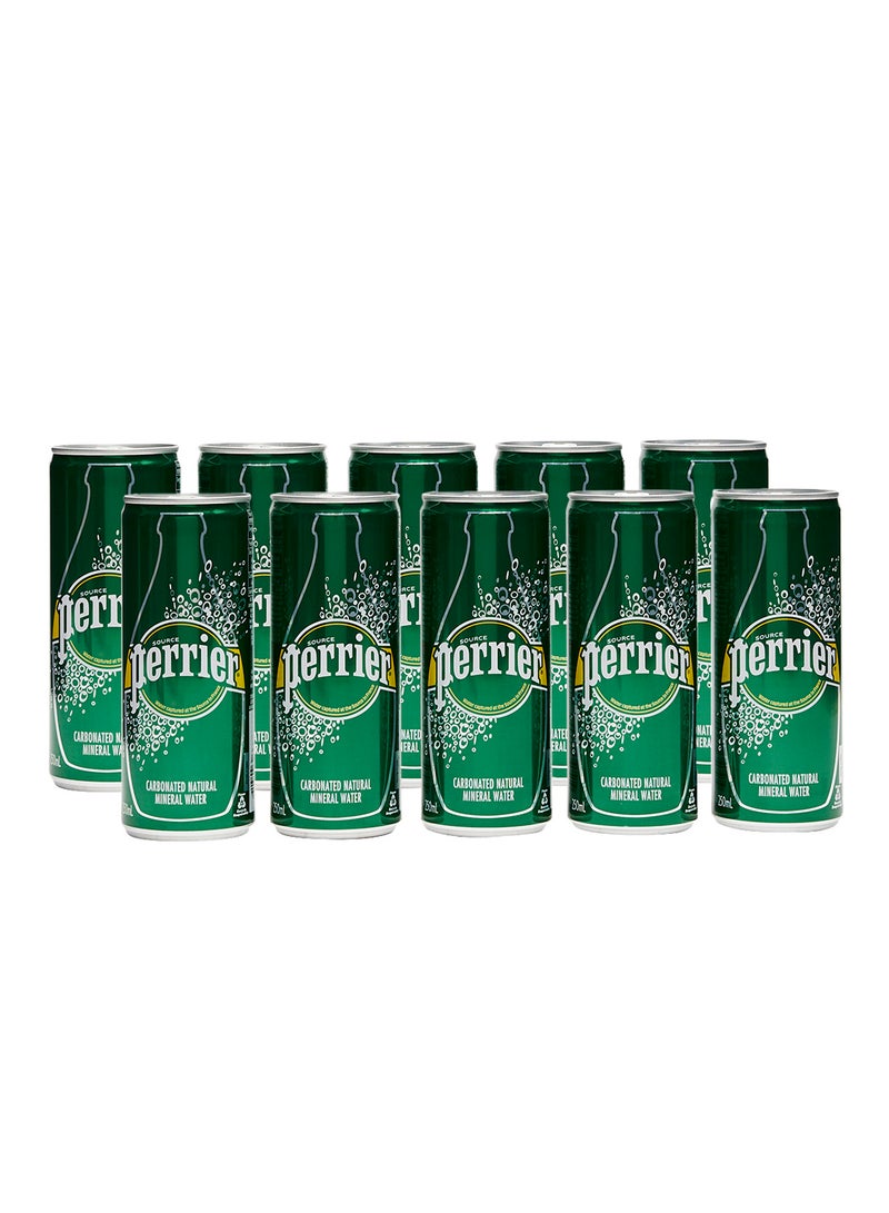 Perrier Sparkling Mineral Water Slim Can 250ml Pack of 10 - Image 2