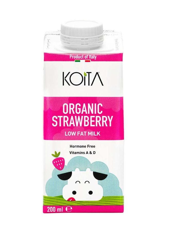 Koita Organic Milk Strawberry 200ml - Image 1