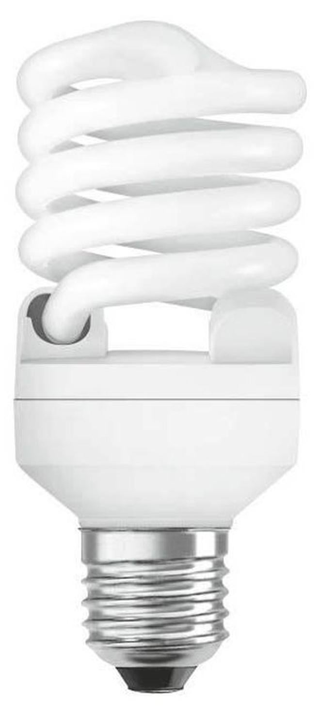 أوسرام مصباح برغي/ مصباح فلورسنت مدمج بتصميم ملتف وقاعدة E27 وقدرة 20 وات أبيض دافئ - Image 1