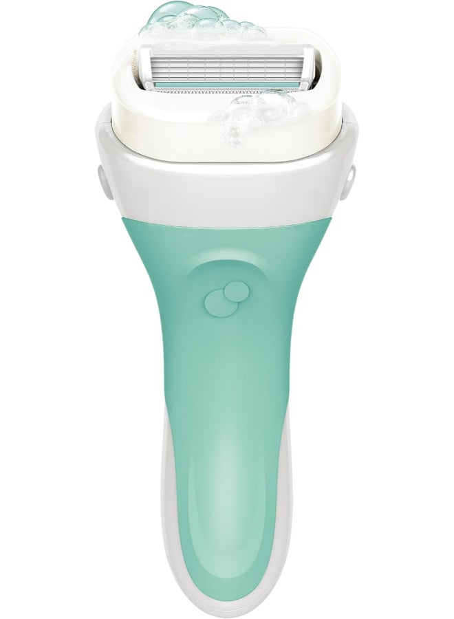 schick - Intuitionâ®, Sensitive Careâ®, Organic Aloe, 1 Razor, 2 Cartridges Green 10grams - Image 1