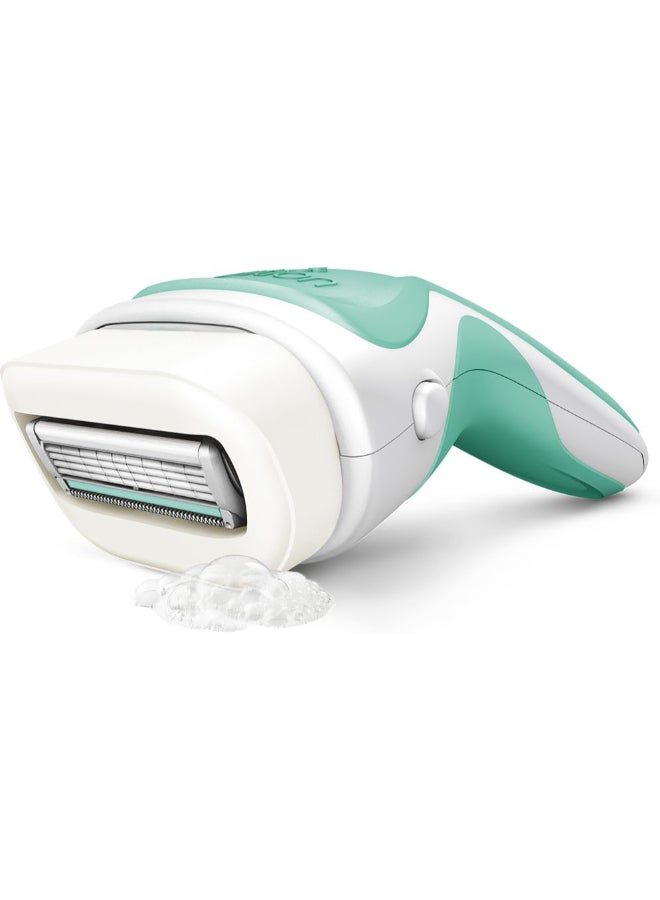 schick - Intuitionâ®, Sensitive Careâ®, Organic Aloe, 1 Razor, 2 Cartridges Green 10grams - Image 1