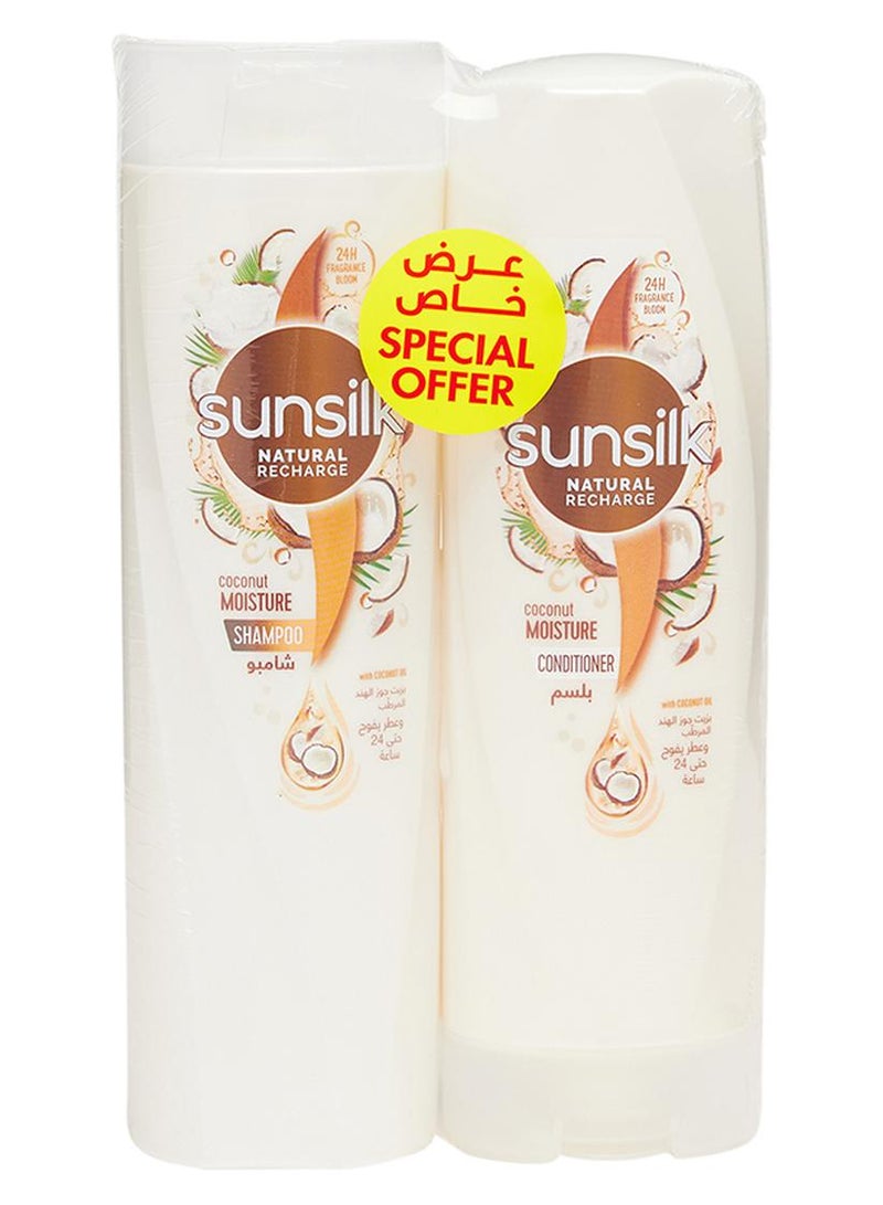 Sunsilk Shampoo Coconut Moisture With Conditioner 400+320ml Pack Of 2 - Image 1