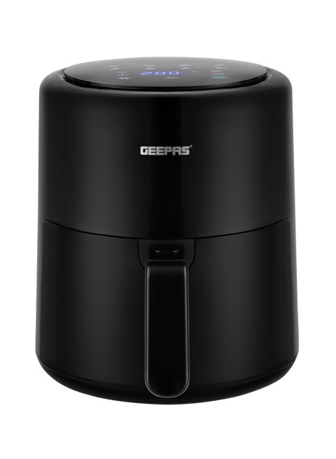 Digital Air Fryer- GAF37512T/ 4.0 L Pot, with Vortex Air Frying Technology/ Multiple Function, 1-60 Min Timer, Temperature 80-200 Degree Celsius/ Touch Screen Control, 8 Preset Programs, Ideal for Fries, Steak, Chicken, Cake, Meat, Bread, etc./ 2 Years Warranty 4 L 1500 W GAF37512T Black