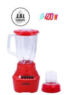 GEEPAS 2 In 1 Multifunctional Blender 1.5 L 400 W GSB44064 Red  - Image 1