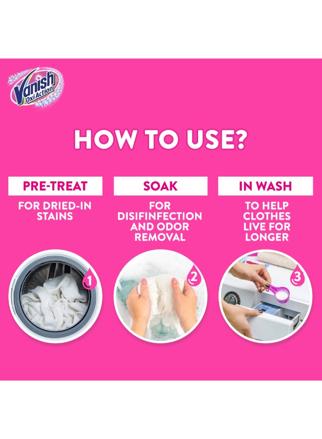 Vanish Stain Remover Oxi Action Powder For Whites 900grams  - Image 5