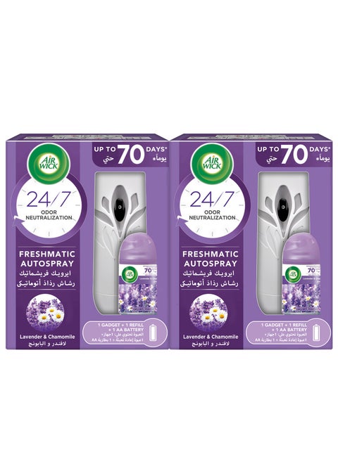 Freshmatic Auto Spray Kit Lavender And Camomile 250ml 250ml Pack of 2