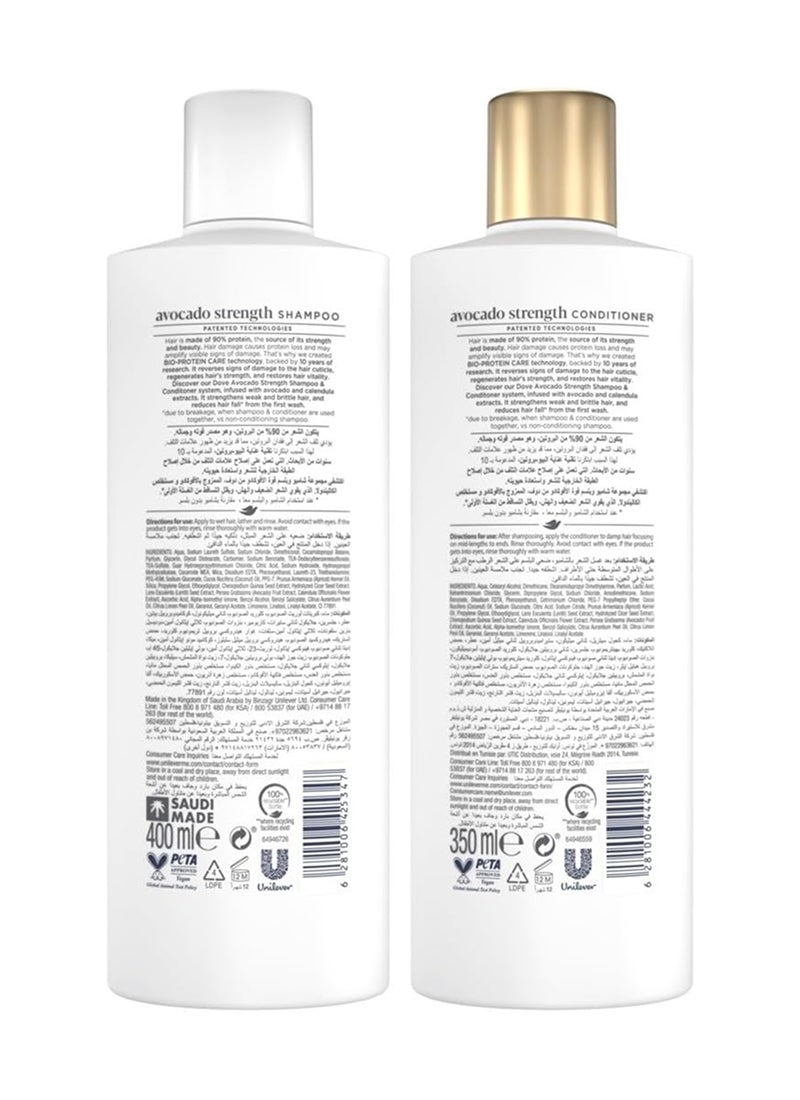 دوف طقم مكون من شامبو وبلسم نوريشينج سيكرتس 400+320ml Pack of 2 - Image 2