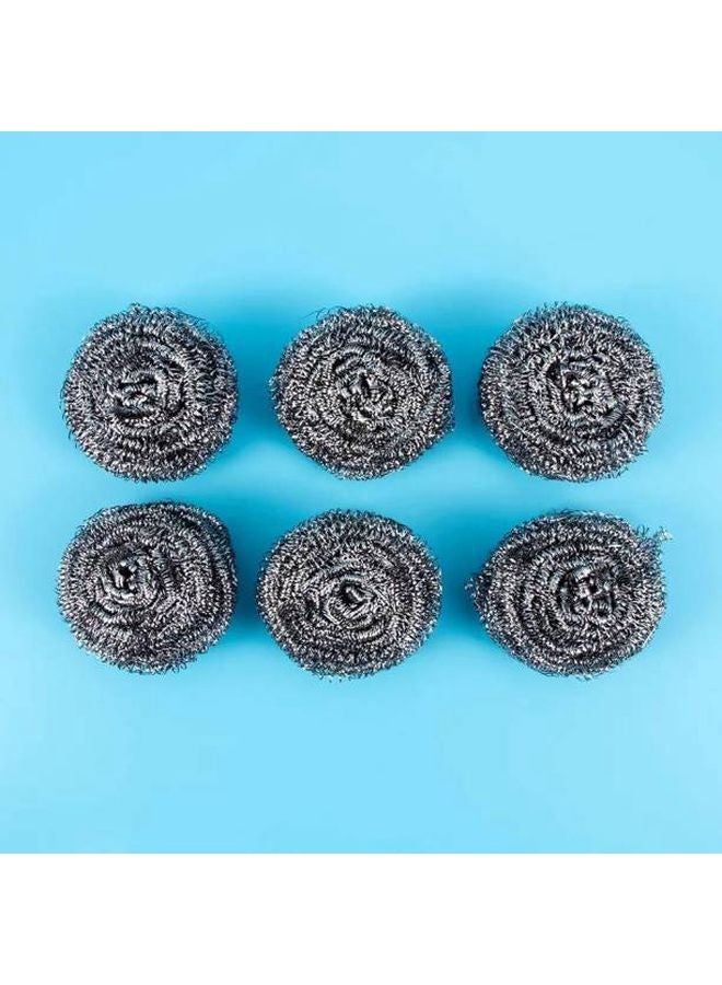 Scotch Brite Stainless Steel Spiral Sponge Pack of 3 Silver - Image 3