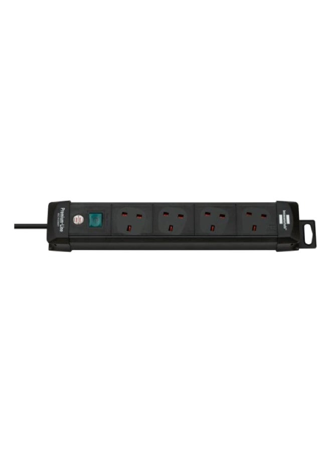 4-Way Premium Line Extension Cord Black 3 m 1960043724 BLACK 5meter  - Image 1