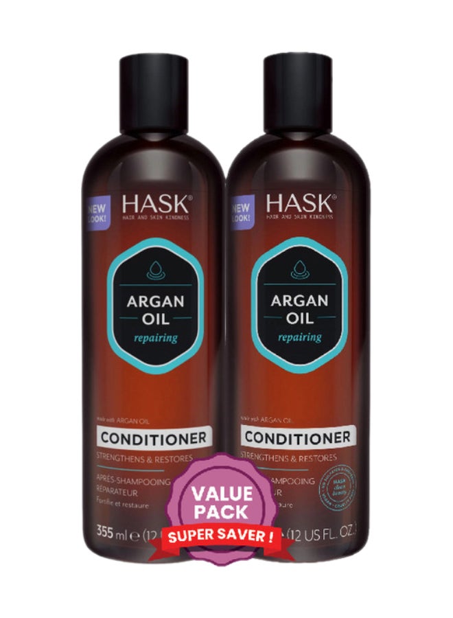 HASK - Argan Shampoo 355Ml  X 2 Dual Pack 355ml - Image 1