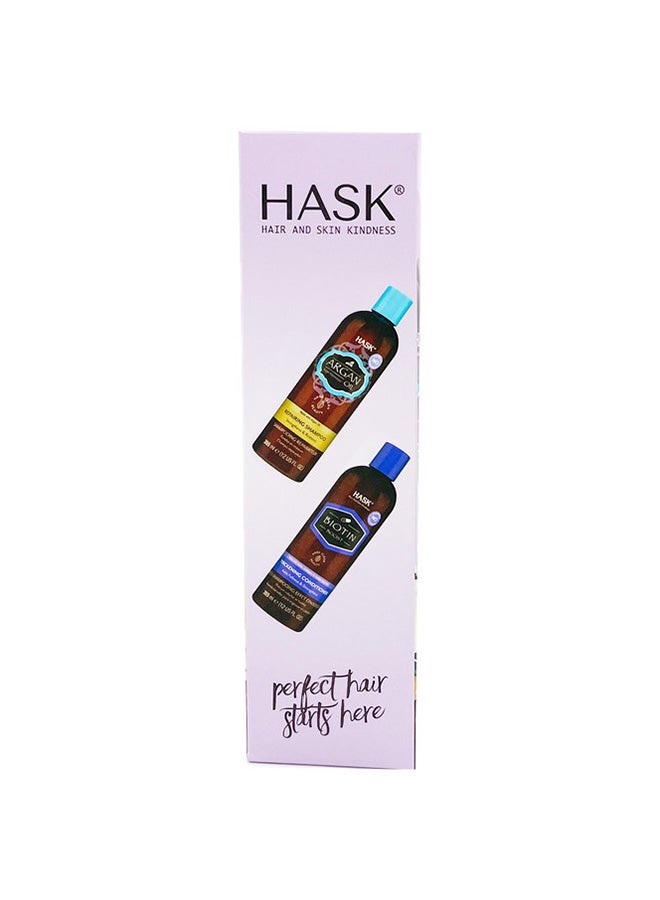 HASK Argan Shampoo 355Ml  X 2 Dual Pack 355ml - Image 2