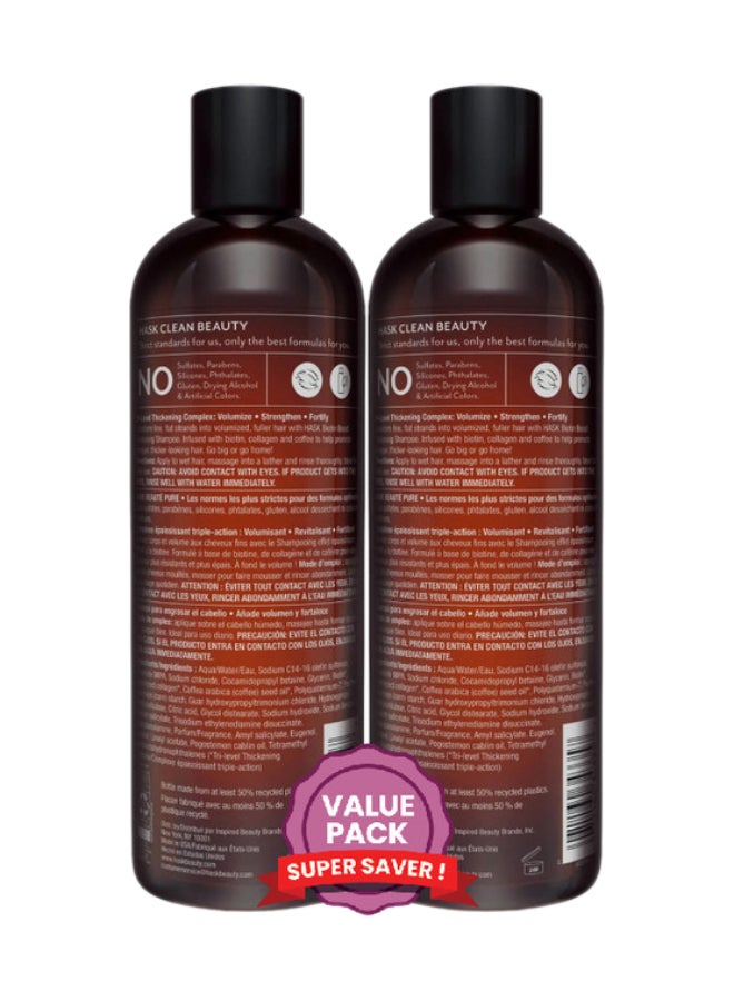 HASK Biotin Shampoo 355Ml  X 2 Dual Pack 355ml  - Image 2