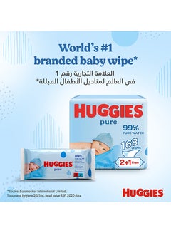 Pure Baby Wipes, 99% Pure Water Wipes, 3 Pack x 56 Wipes, 168 Count - pnsku/N31923484A/45/_/1698663339/56f4067d-0c66-4c5e-a72d-5d8f898fdee9