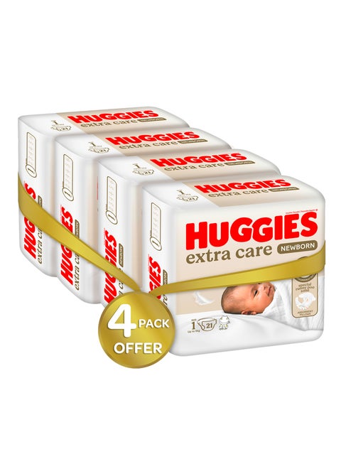Extra Care Newborn, Size 1, Up to 5 kg, Mega Pack, 84 Diapers