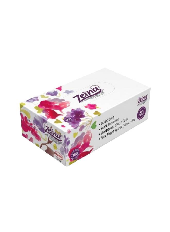 Zeina Facial Tissues Box 300T White