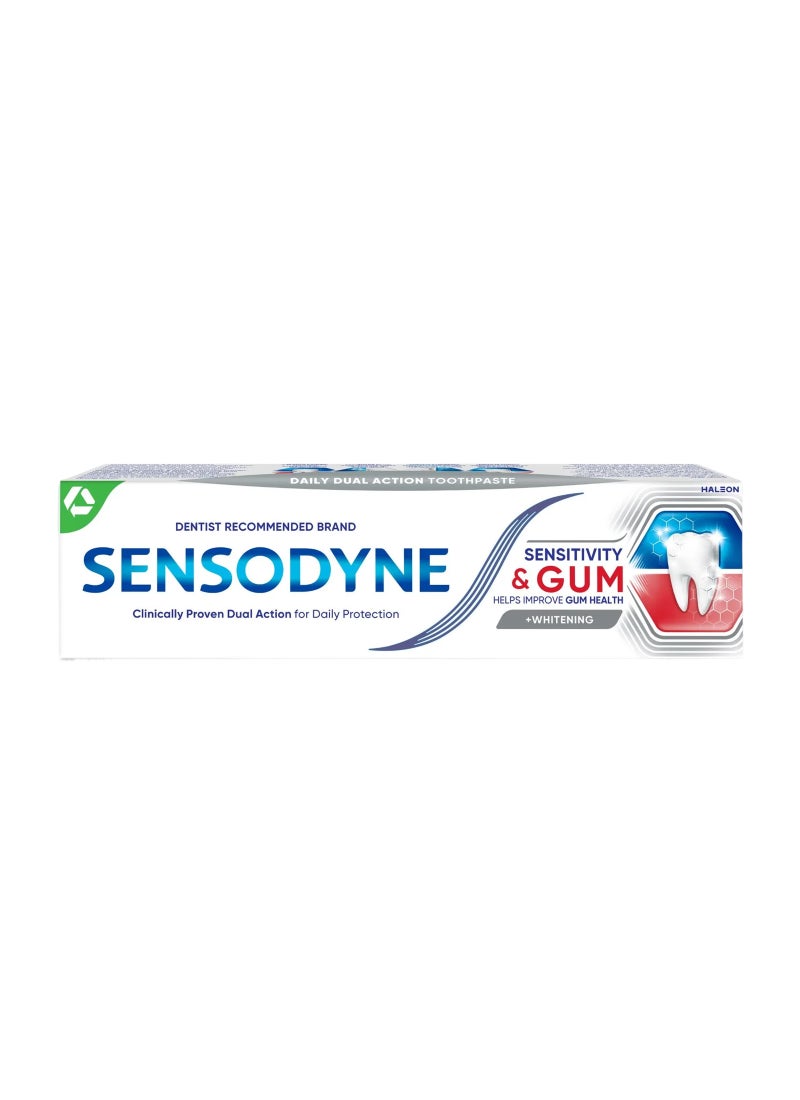 Sensodyne Sensitivity & Gum Whitening ToothPaste, 75ml 75ml - Image 1