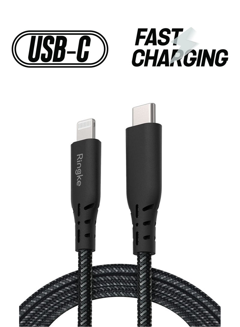 Ringke C Type Data Cable Quick And Secure Transfer Black - Image 1