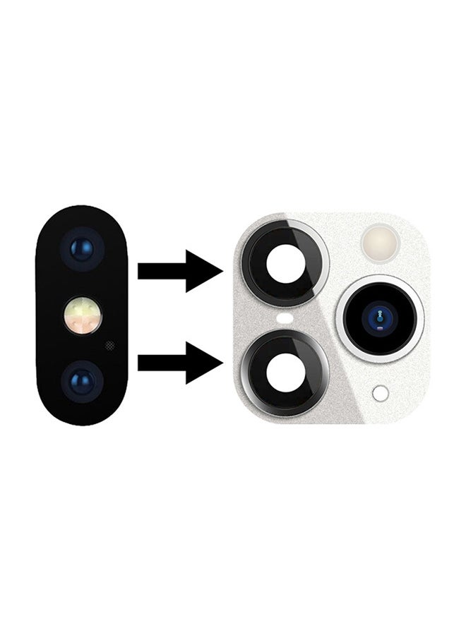 MARGOUN - Duplicate Camera Lens For Apple iPhone X silver - Image 1