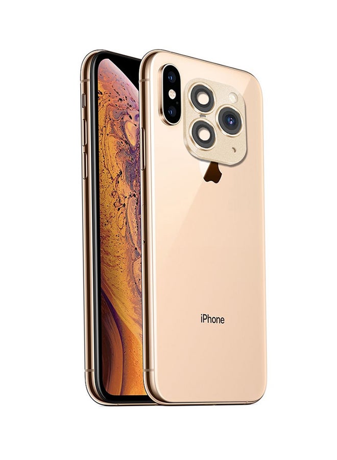 MARGOUN - Duplicate Camera Lens For Apple iPhone X gold - Image 1