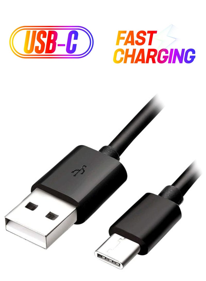 سامسونج كابل شحن ومزامنة بيانات نوع سي أسود - Image 1