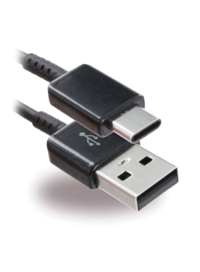 سامسونج كابل شحن ومزامنة بيانات نوع سي أسود - Image 3