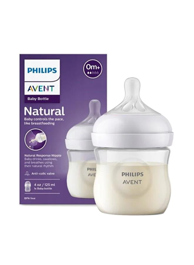 PHILIPS AVENT - Pack Of 1 Avent Natural Bottle Response, 0M+, 125ml - Image 1