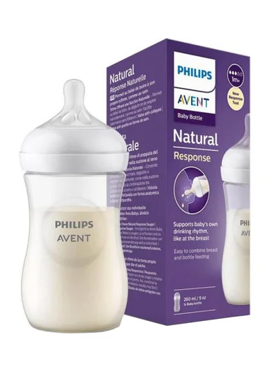 PHILIPS AVENT Natural 3.0 Feeding Bottle 260 ML, White