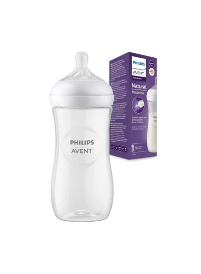 PHILIPS AVENT Pack Of 1 Avent Natural Response Feeding Bottle 330 Ml , 3 Months +