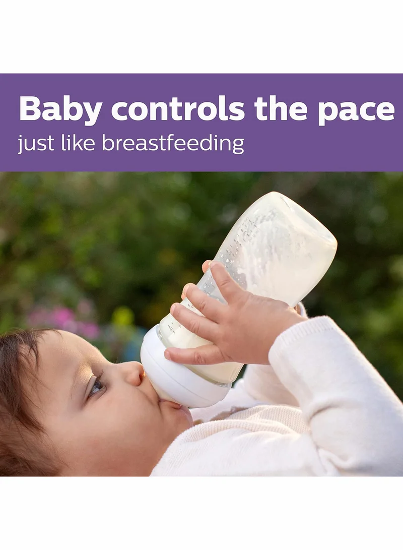 Philips Avent Natural Response Baby Feeding Bottle  330Ml  | No.1 Brand Recommended By Moms Worldwide |Natural Response Technology Mimics Breastfeeding | Uniquely Designed Nipple Releases Milk Only When Baby Drinks