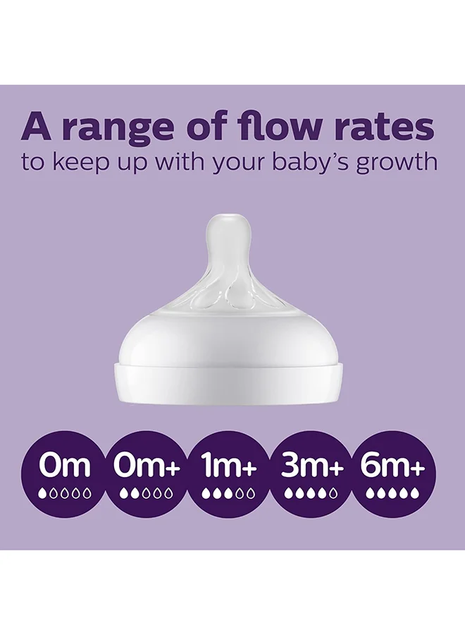 Philips Avent Natural Response Baby Feeding Bottle  330Ml  | No.1 Brand Recommended By Moms Worldwide |Natural Response Technology Mimics Breastfeeding | Uniquely Designed Nipple Releases Milk Only When Baby Drinks