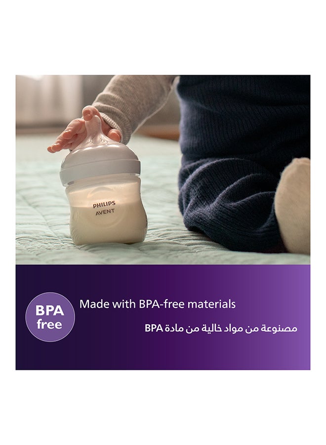 Natural Response Baby Feeding Bottle  125Ml | 2 Bottles | No.1 Brand Recommended By Moms Worldwide |Natural Response Technology Mimics Breastfeeding | Uniquely Designed Nipple Releases Milk Only When Baby Drinks