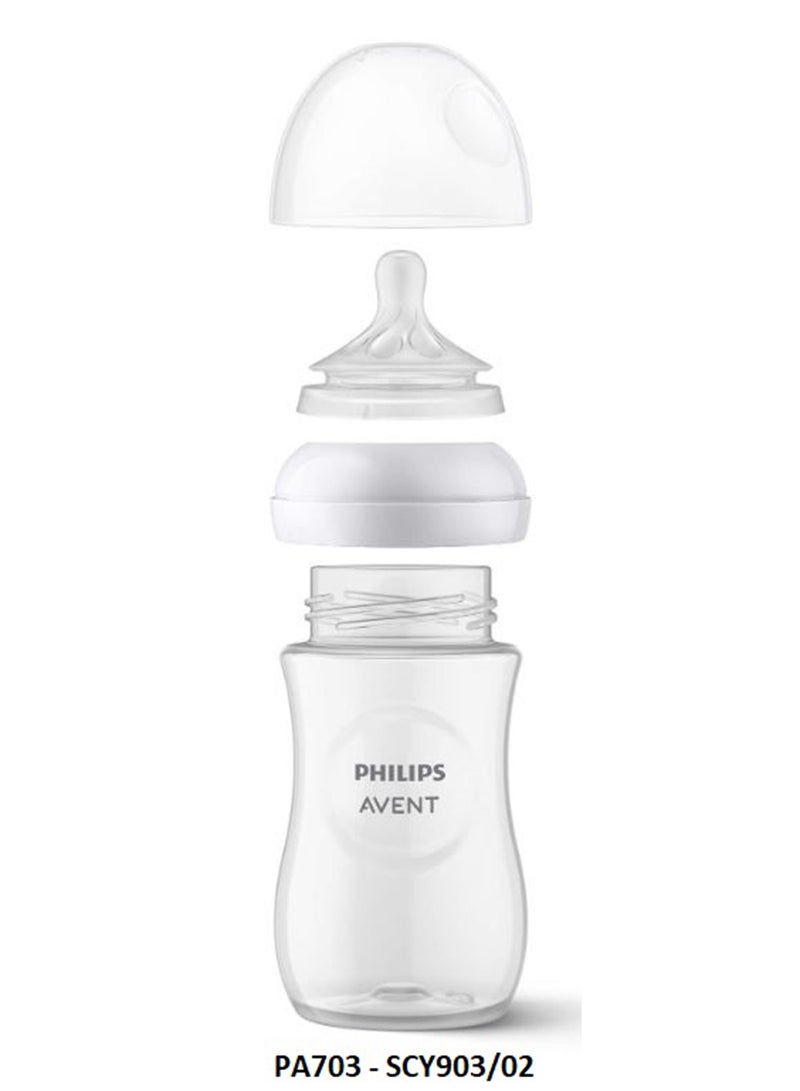 Pack Of 2 Baby Natural 3.0 Feeding Bottle 260 Ml - White - pnsku/N32001057A/45/_/1724241816/5319b40c-7032-427d-a8a0-419b70222459