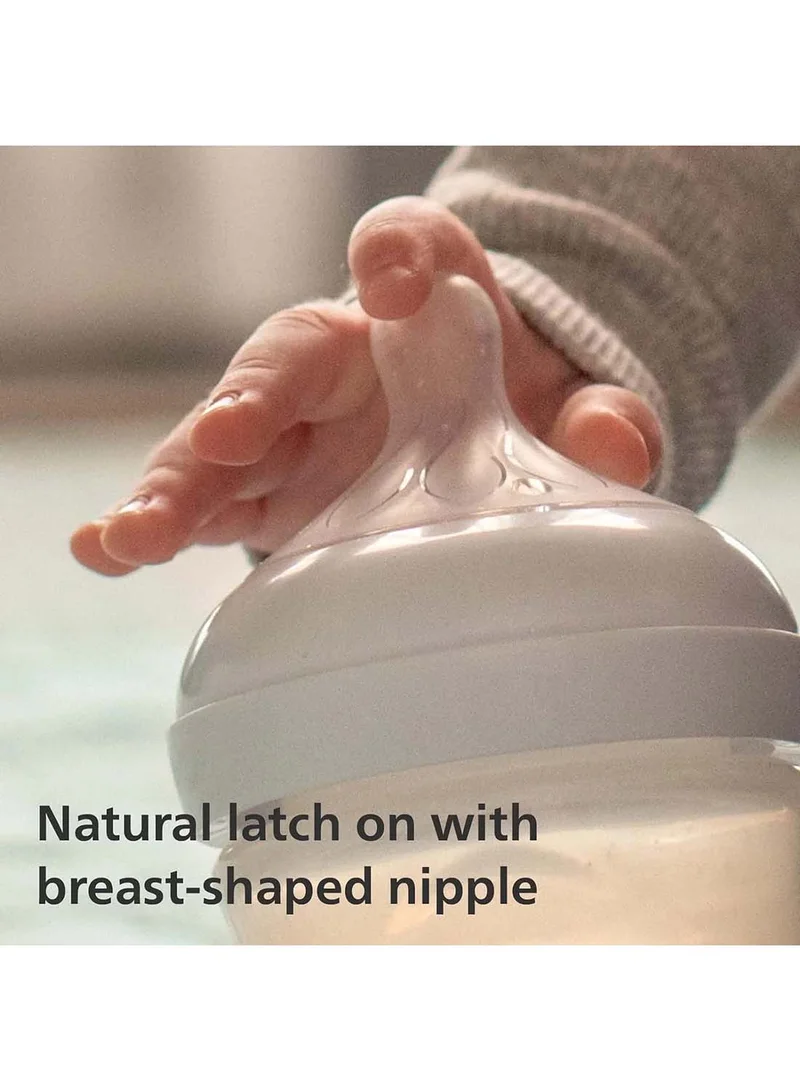 PHILIPS AVENT Pack Of 2 Baby Natural 3.0 Feeding Bottle 260 Ml - White