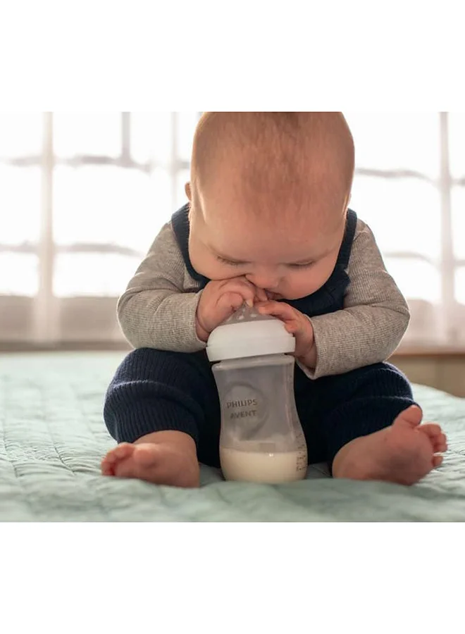PHILIPS AVENT Pack Of 2 Baby Natural 3.0 Feeding Bottle 260 Ml - White