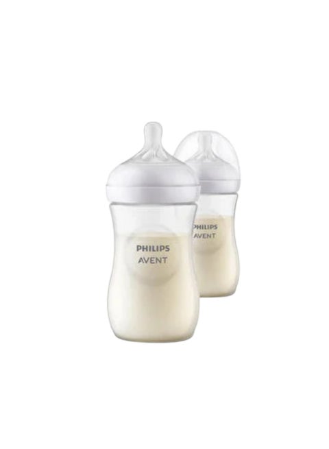 Natural Response Baby Feeding Bottle 260Ml | 2 Bottles | No.1 Brand Recommended by Moms Worldwide |Natural Response Technology Mimics Breastfeeding | Uniquely Designed Nipple Releases Milk Only When Baby Drinks