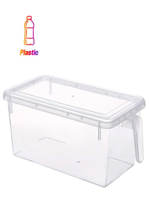 Rectangular Food Storage Containers With Lid And Handle Clear 3.6Liters