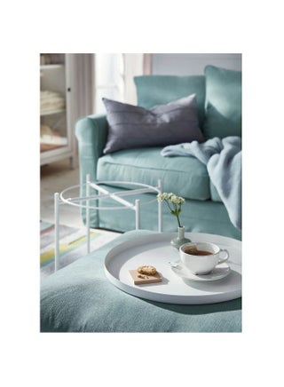 Round Steel Table White 45x53x45cm - view 2