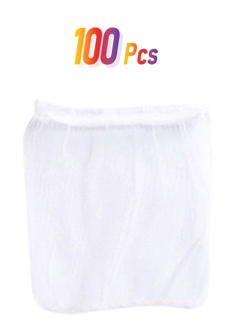 100-Piece Kitchen Shower Drain Cover Net White 9x9cm - Image 1