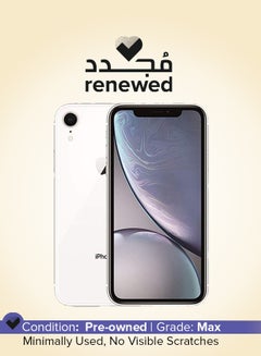 Renewed - iPhone XR 64GB White 4G Without Facetime