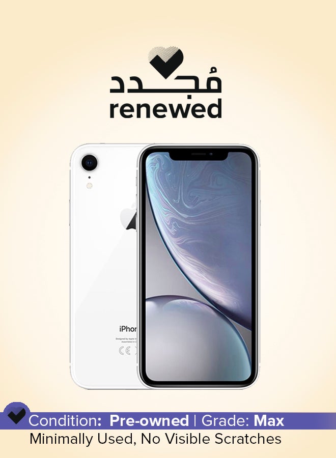 Apple Renewed - iPhone XR 64GB White 4G With Facetime - International Version - Image 1